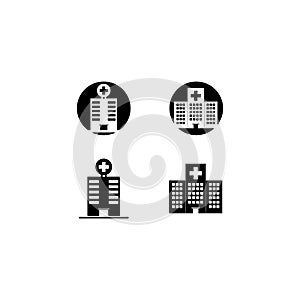 Hospital logo vector icon