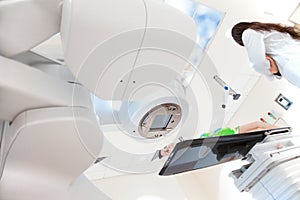 Hospital oncology scanner x-ray