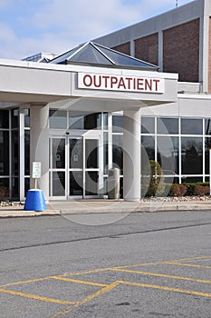 Hospital outpatient entrance