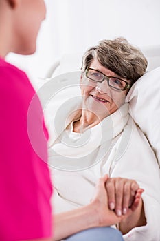 Hospital patient with alzheimer