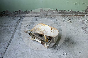 Hospital in Pripyat city abandoned after the Chernobyl disaster