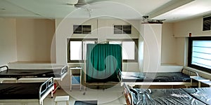 Hospital room for admitting patient photo
