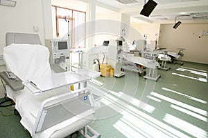 Hospital room interior