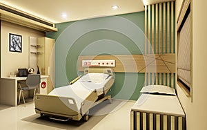 Hospital Room realistic 3D view