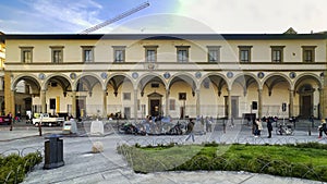 Hospital of San Paolo located on Piazza Santa Maria Novella number 10 in Florence, region of Tuscany, Italy.