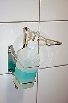 Hospital sanitizer dispenser photo