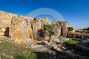 Hospital of St. Anthony ruins in the old town Famagusta.