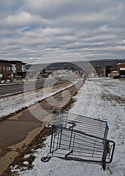 Hospital street  downtown  fort McMurray  Alberta  Canada