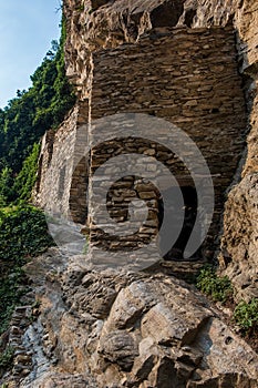 Hospital for sufferers of the plague in 1630 at the horrid of Foresto TO - Piedmont - Italy