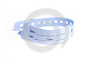 Hospital wrist tag