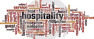 Hospitality word cloud