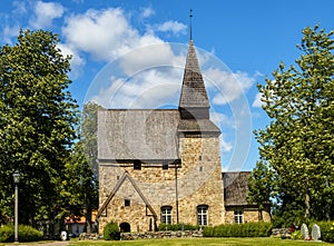 Hossmo church in smaland sweden