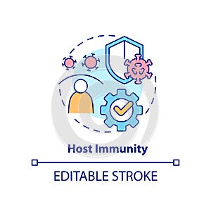 Host immunity concept icon