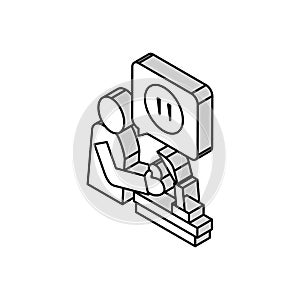 host lotto isometric icon vector illustration