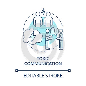 Hostile communication concept icon