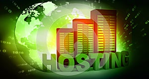 Hosting with computer servers