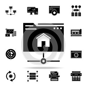 hosting icon. Web Development icons universal set for web and mobile