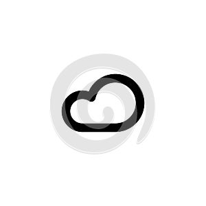 Cloud server icon. Hosting network sign