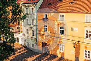 Hostorical buildings on Kampa Island, Mala Strana, Prague, Czech Republic