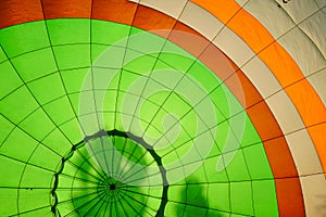 Hot air aerostatic balloon. Color image