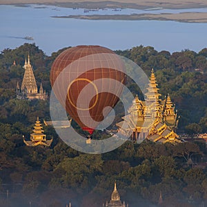 Hot Air Balloon - Bagan Temples - Myanmar (Burma)