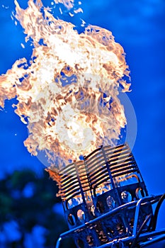 Hot air balloon burner unit