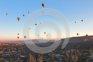 Hot-air balloon ,Cappadocia, Turkey