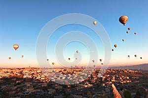 Hot-air balloon ,Cappadocia, Turkey