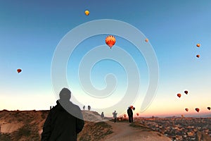 Hot-air balloon ,Cappadocia, Turkey