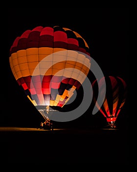 Hot Air Balloon Festival at Night