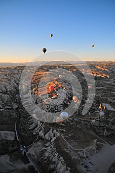 Hot air balloon at GÃ¶reme National Park (UNESCO)