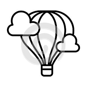 Hot air balloon icon vector design template basic RGB