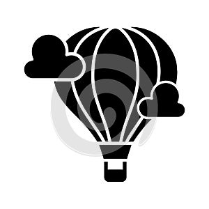 Hot air balloon icon vector design template basic RGB