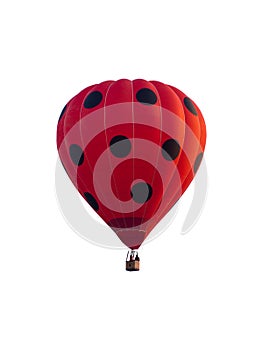 Hot air balloon isolated on white background