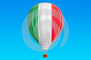 Hot air balloon with Italian flag, 3D