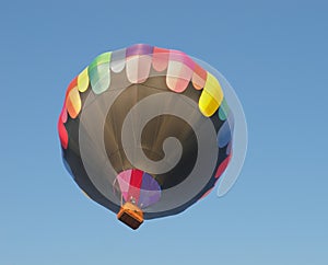 Hot air balloon just launched