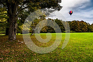 Hot Air Balloon at Letchworth State Park - Fall / Autumn Colors - New York