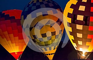 Hot Air Balloon Night Glow