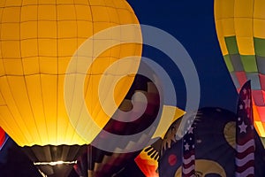 Hot Air Balloon Night Glow