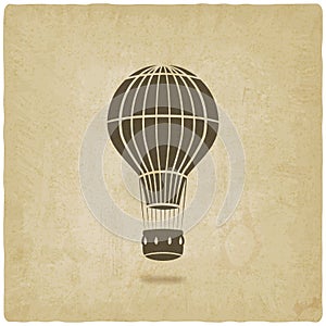 Hot air balloon old background