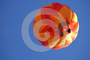 Hot air balloon over Iowa