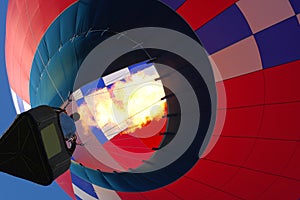 Hot air balloon over Iowa