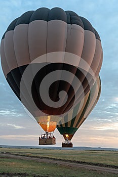 Hot Air Balloon over the Masai Mara, Kenya, Africa