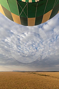 Hot Air Balloon over the Masai Mara, Kenya, Africa