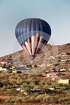 Hot Air Balloon Over North Phoenix Desert