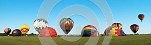 Hot Air Balloon Panoama Panoramic Banner