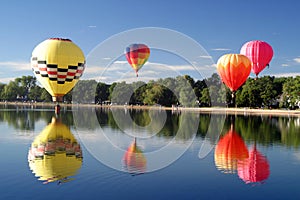 Hot air balloon pilot flight travel