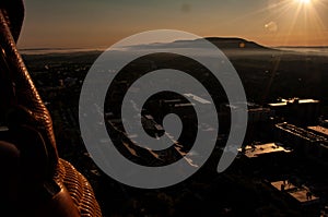 Hot Air Balloon Ride with Mount Nittany in the Background