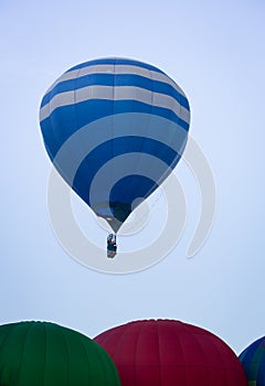 Hot Air Balloon on Summer Day
