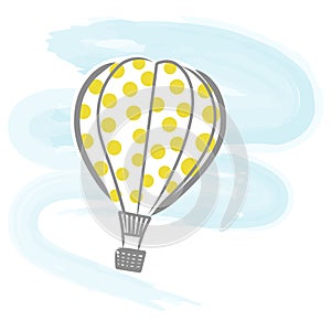 Hot-air balloon vector